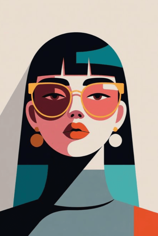 Bold & Abstract visual-language reference