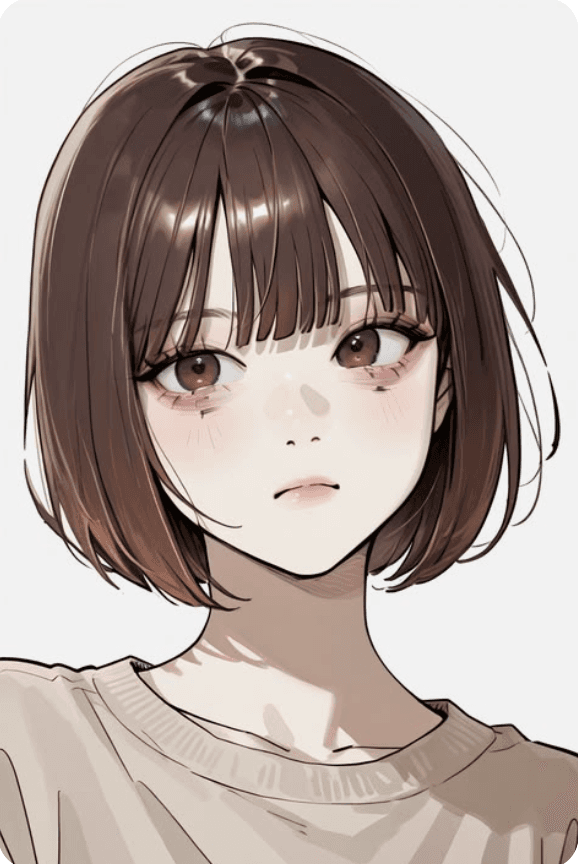 Anime portrait cartoon avatar style reference