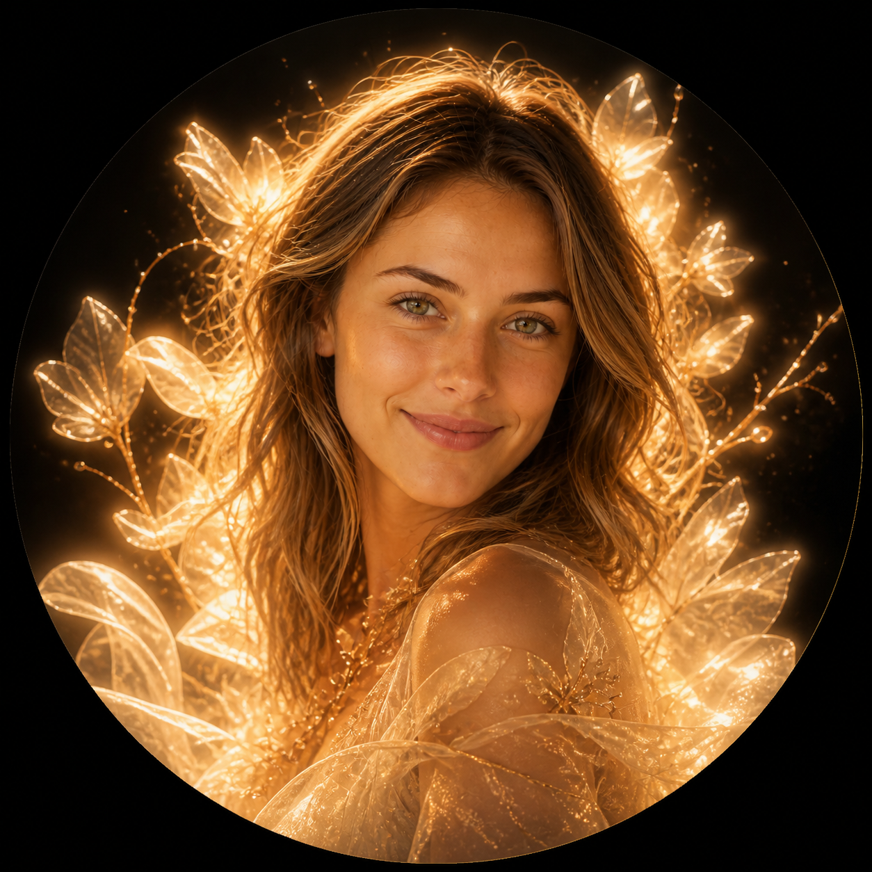 The same adult AI-created demo model redrawn in Cinematic style